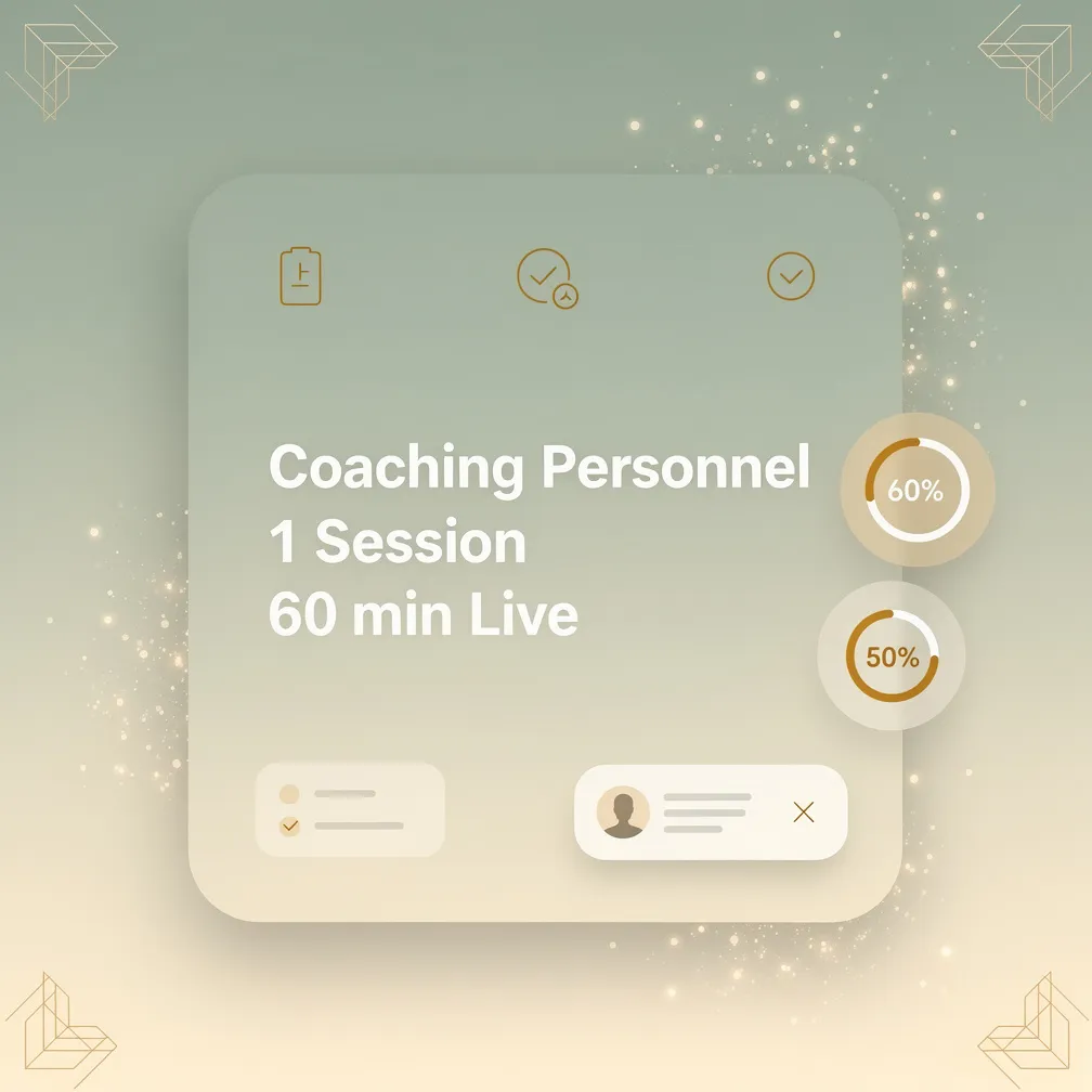 Coaching Personnel 1 Session 60 min Live